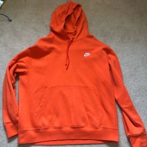 Bright orange mike hoodie